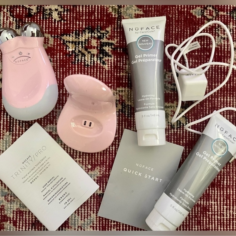 NuFace Trinity Device Set in Pink and Gray